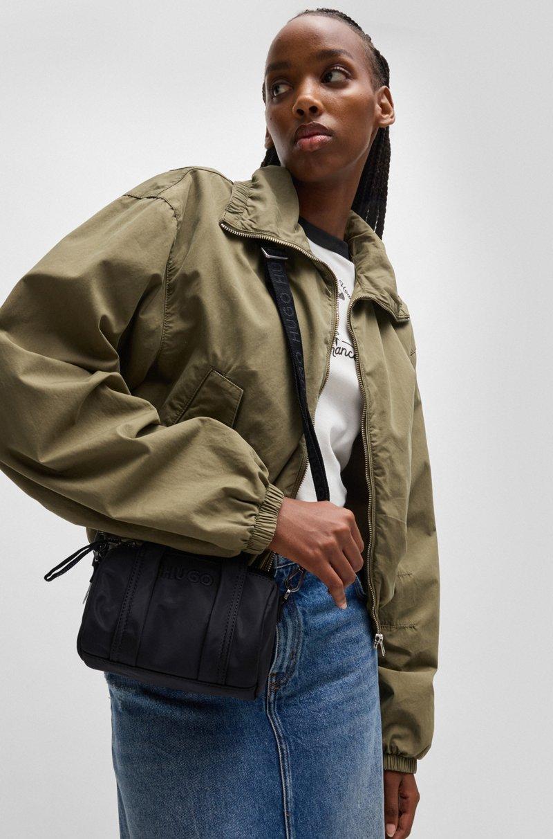 Hugo Boss Bolso de bandolera con logo bordado y cremallera de la marca Mejor oferta