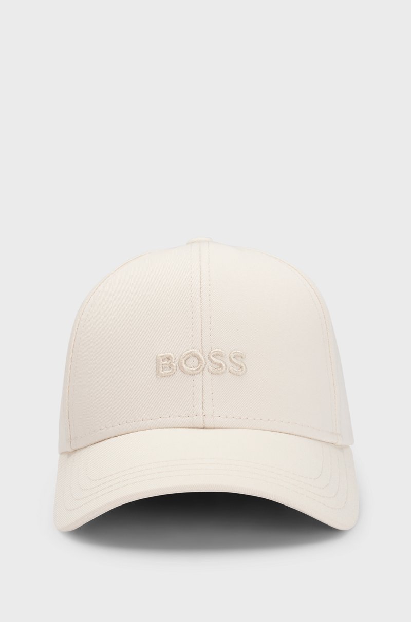 Hugo Boss Gorra de sarga de algodón con logo bordado Rebajas top