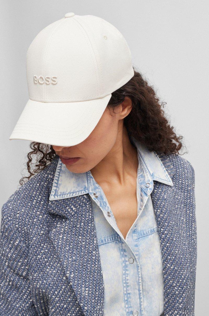 Hugo Boss Gorra de sarga de algodón con logo bordado Rebajas top