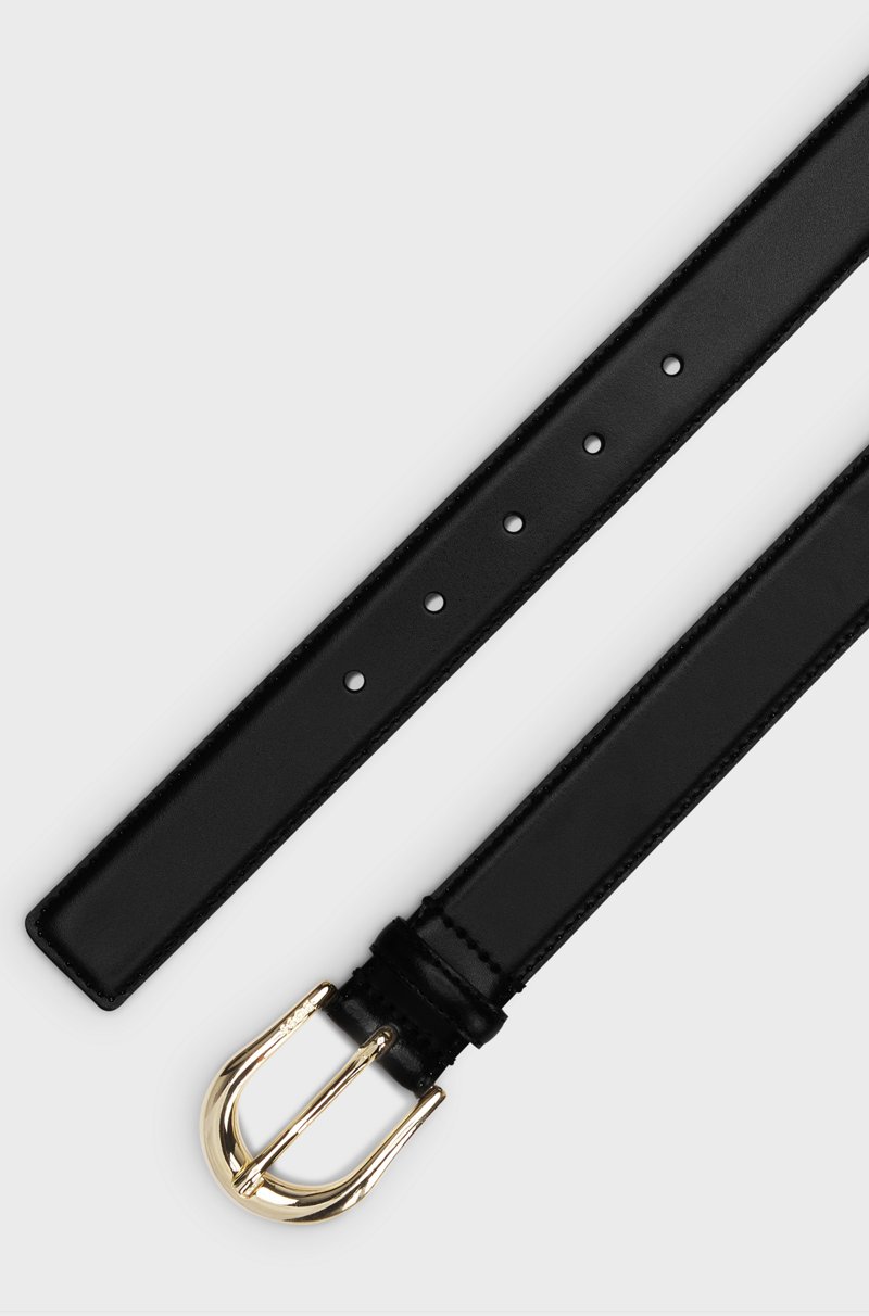Hugo Boss Cinturón de piel italiana con hebilla con logo COMPRAR AHORA