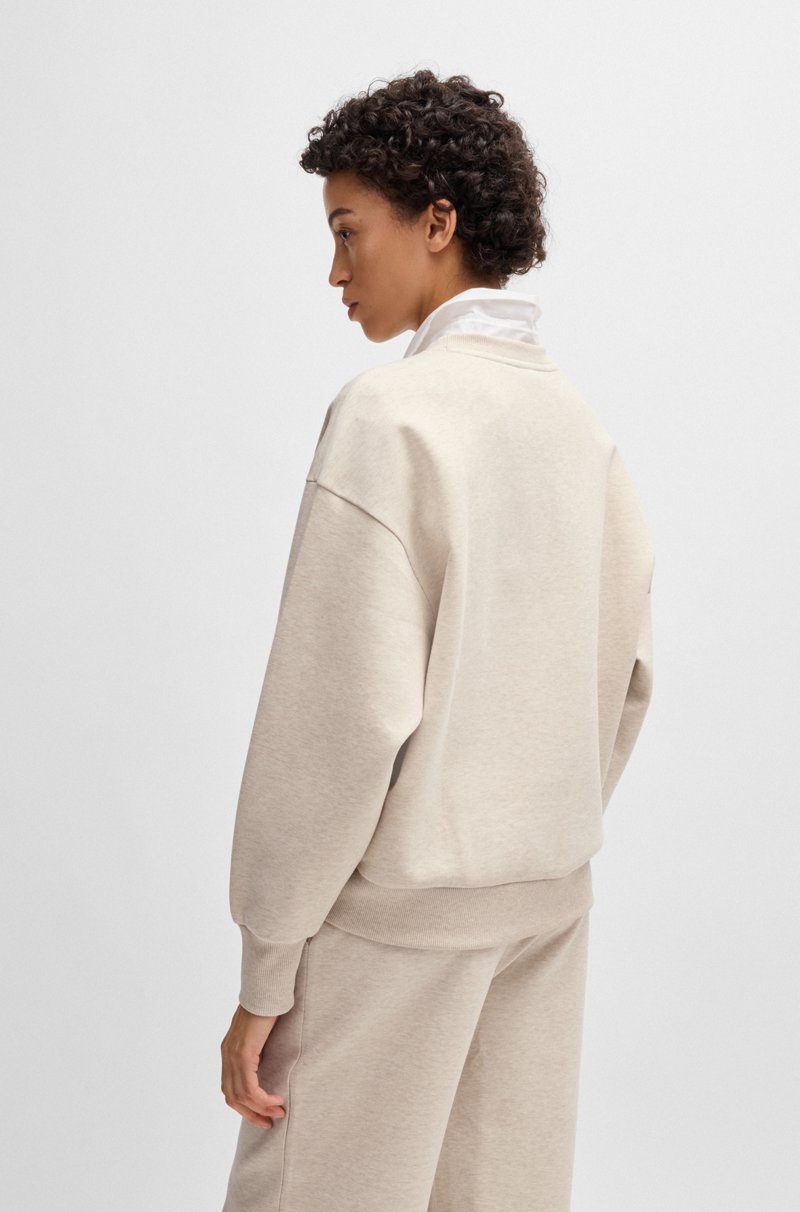 Hugo Boss Sudadera de algodón con monograma Double B Últimos 2 días