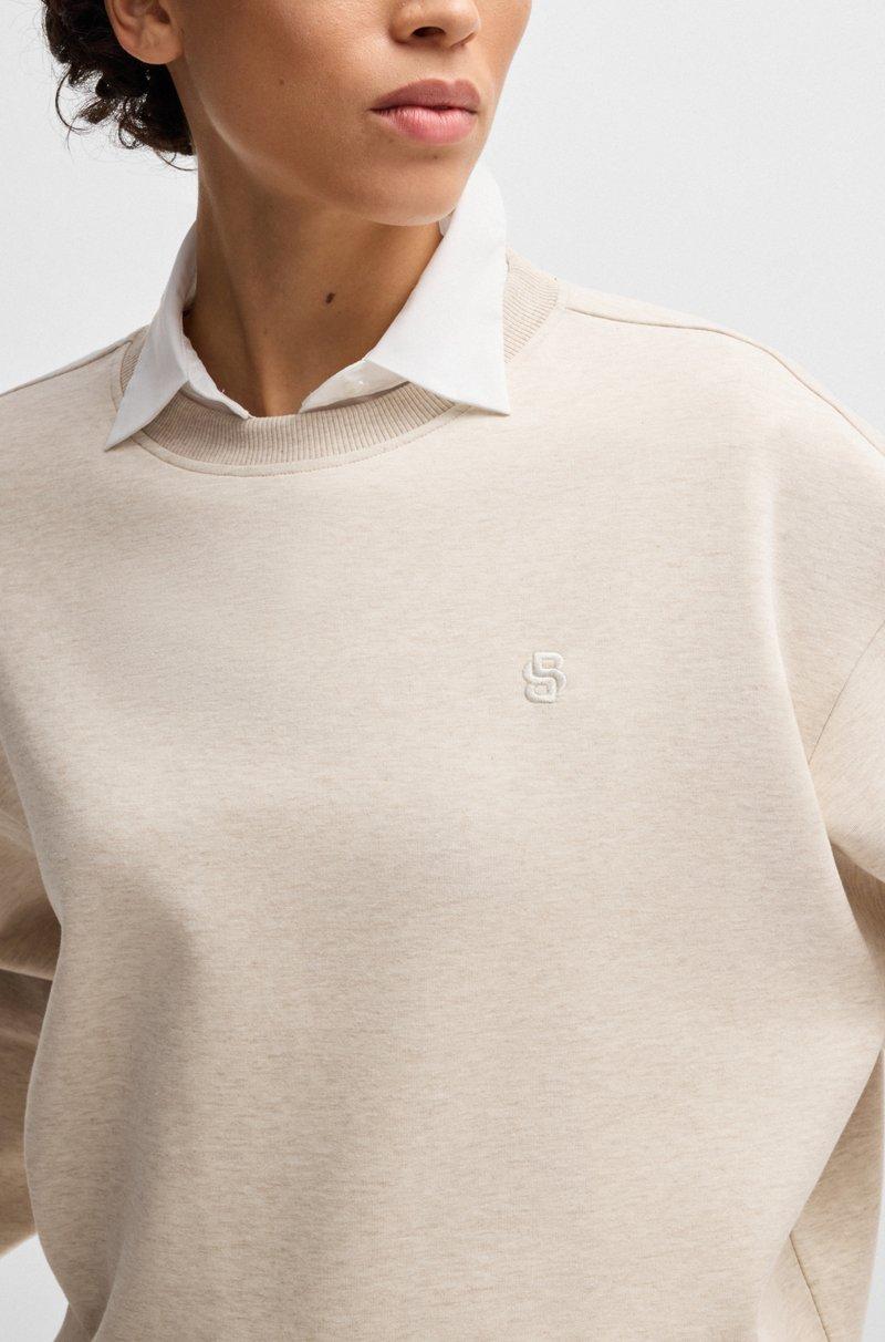 Hugo Boss Sudadera de algodón con monograma Double B Últimos 2 días