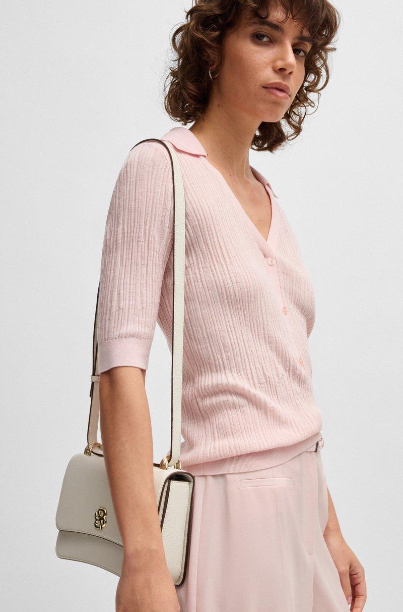 Hugo Boss Bolso cruzado granulado con monograma Double B Precio de fábrica