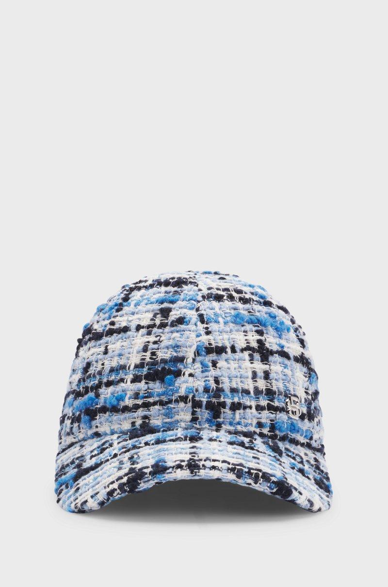 Hugo Boss Gorra de tweed multicolor con monograma Double B Promoción trimestral