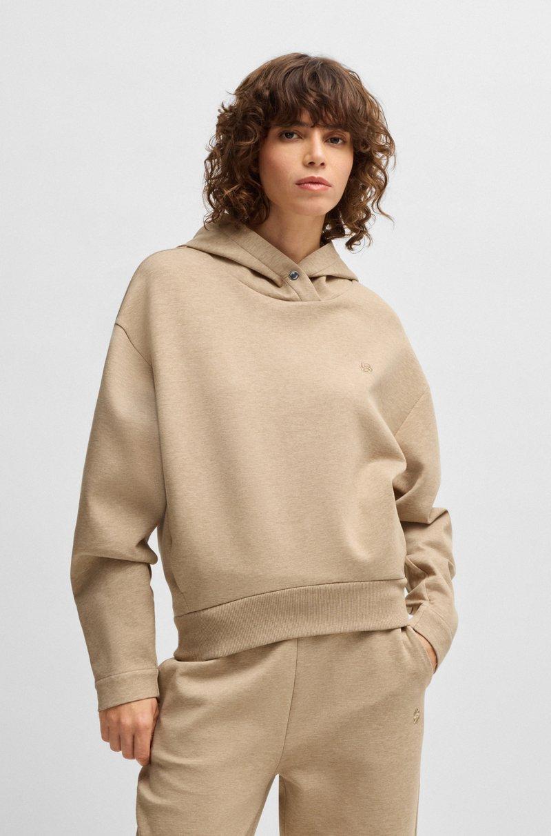 Hugo Boss Sudadera con capucha de algodón con monograma Double B