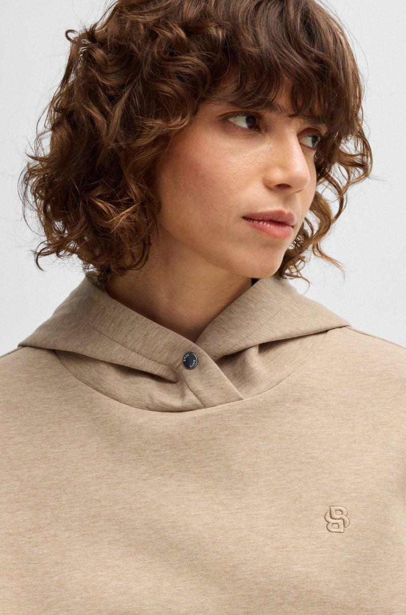 Hugo Boss Sudadera con capucha de algodón con monograma Double B Ahorra y exporta