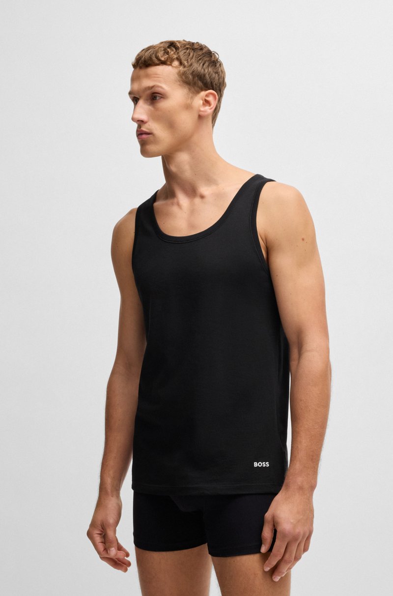Hugo Boss Paquete de tres camisetas interiores de algodón con logos Devoluciones gratuitas