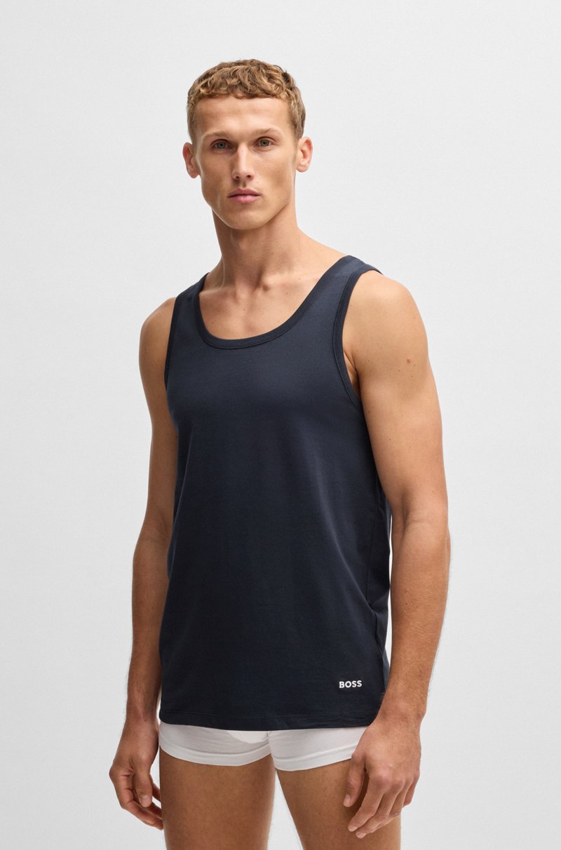 Hugo Boss Paquete de tres camisetas interiores de algodón con logos Devoluciones gratuitas