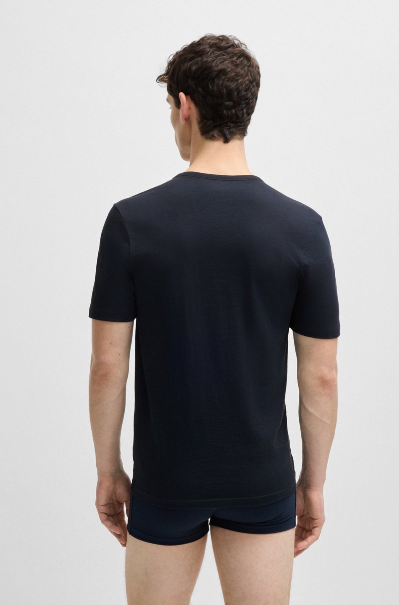 Hugo Boss Paquete de tres camisetas de algodón con logo bordado Rebajas