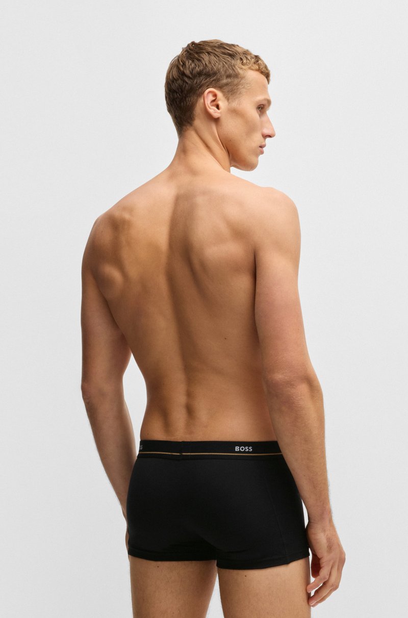 Hugo Boss Paquete de cinco calzoncillos de algodón elástico con logo en la cintura Ofertas