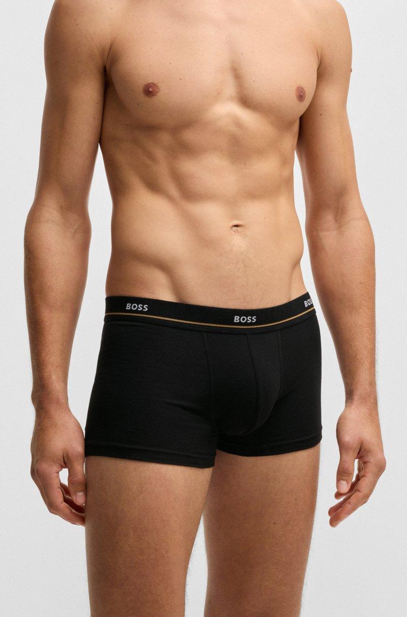 Hugo Boss Paquete de cinco calzoncillos de algodón elástico con logo en la cintura Ofertas