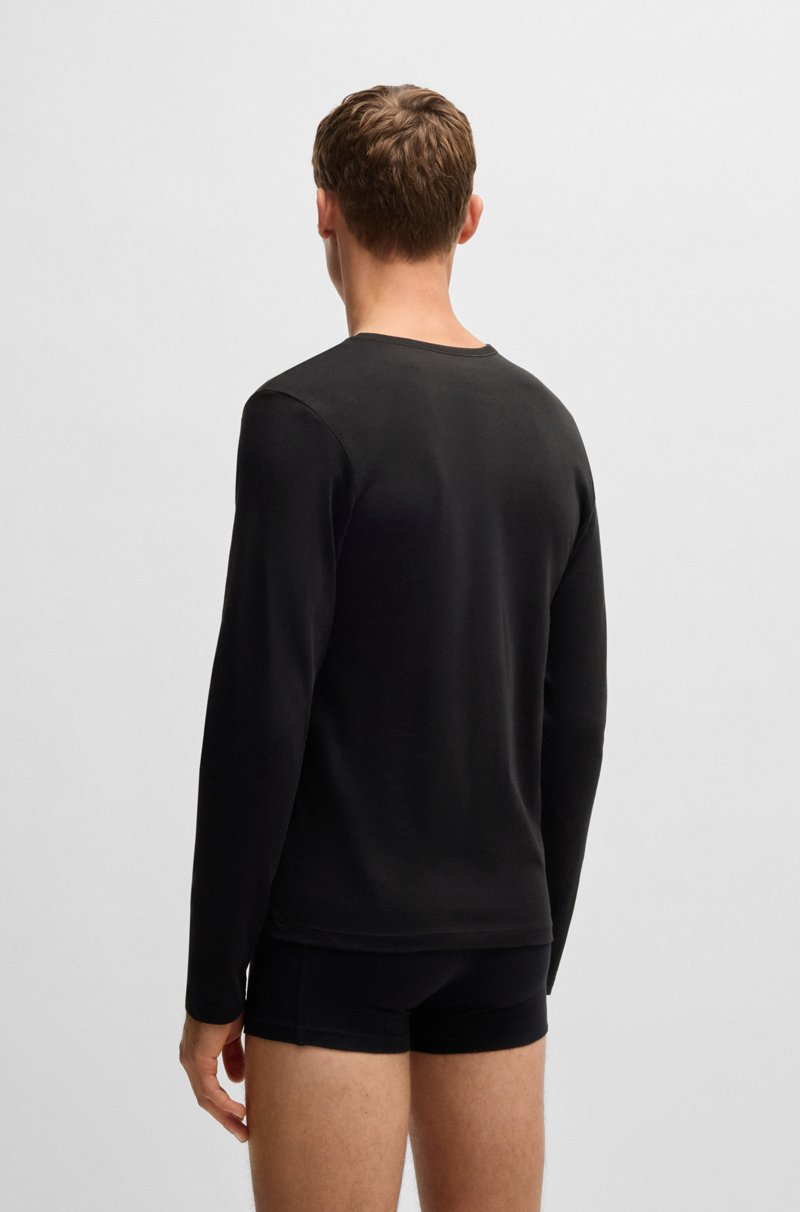 Hugo Boss Paquete de tres camisetas interiores de algodón con logos Tienda