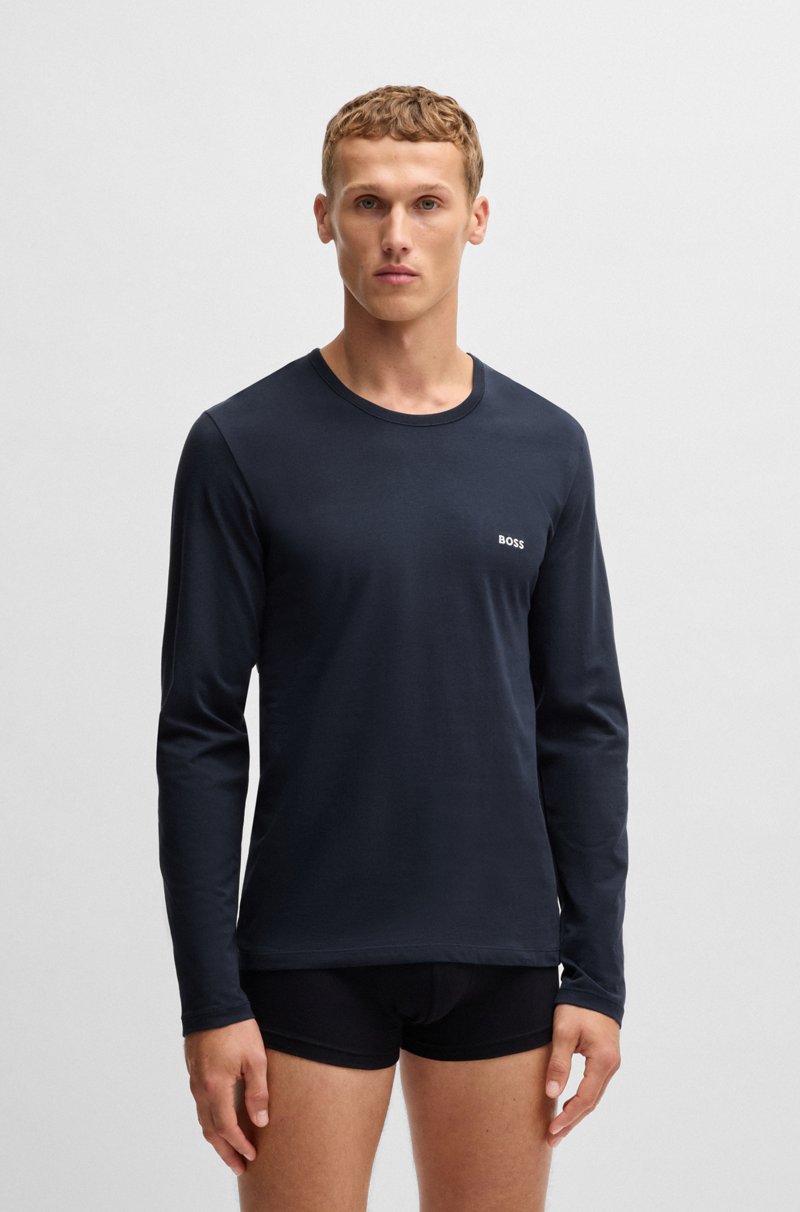 Hugo Boss Paquete de tres camisetas interiores de algodón con logos Tienda
