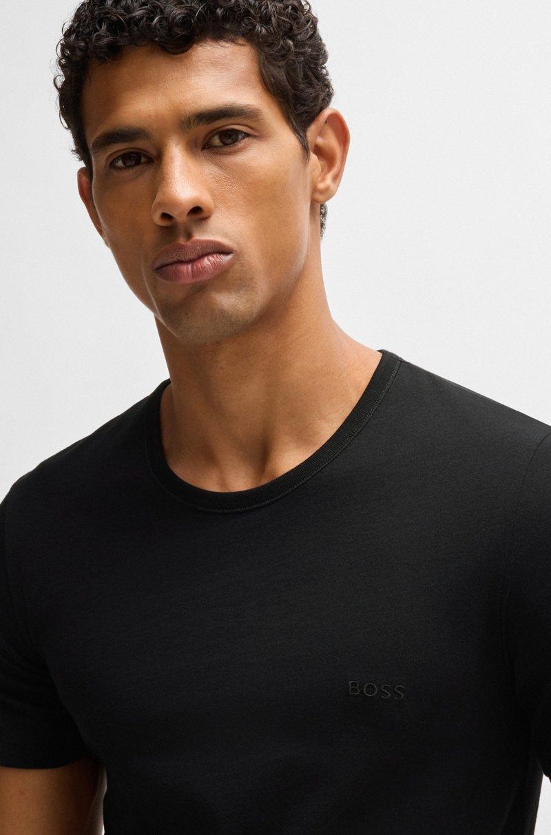 Hugo Boss Paquete de tres camisetas de algodón con logo bordado Mejor oferta