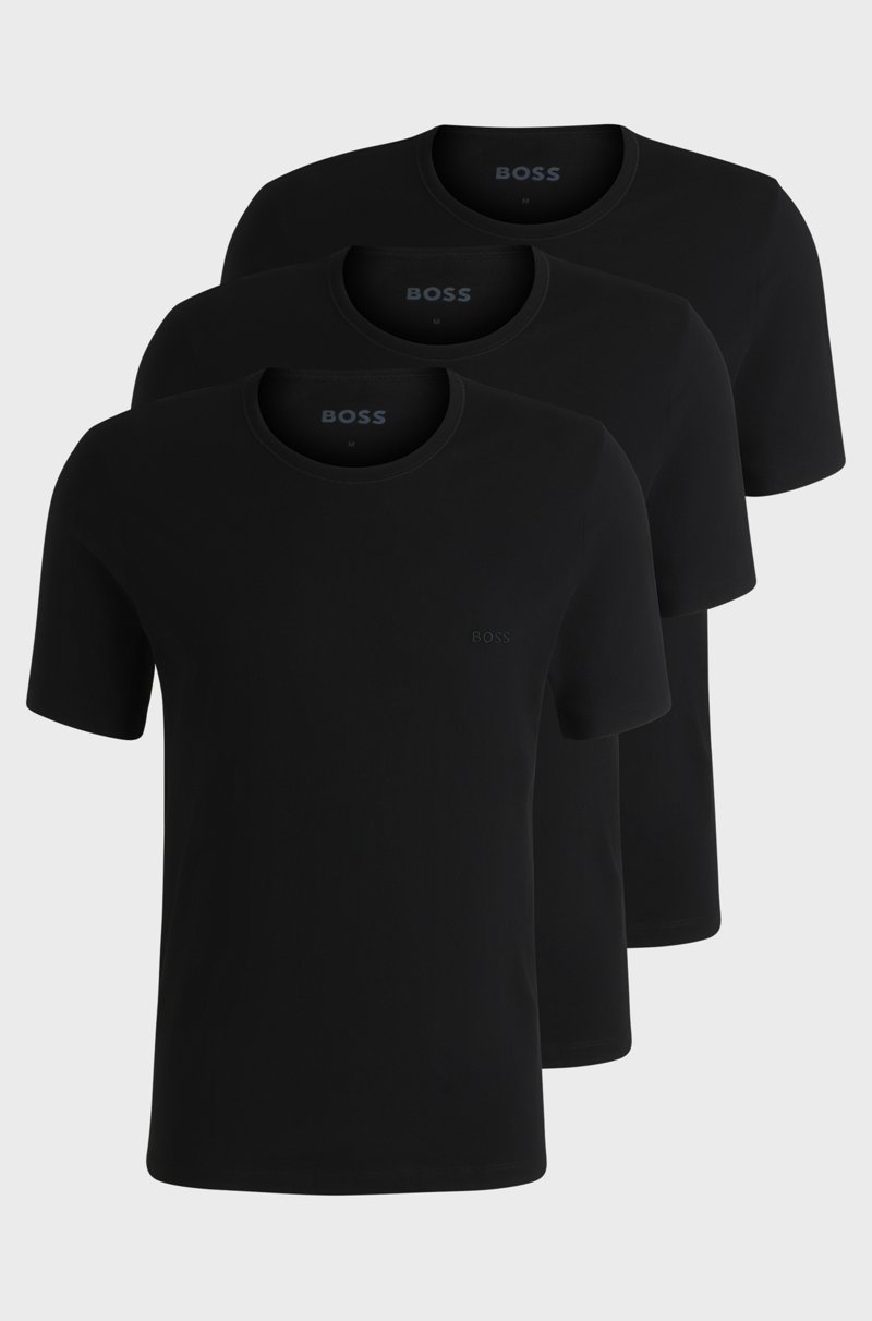 Hugo Boss Paquete de tres camisetas de algodón con logo bordado Rebajas online