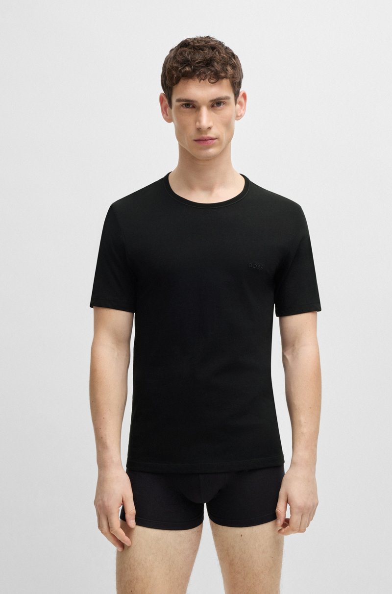 Hugo Boss Paquete de tres camisetas de algodón con logo bordado Rebajas online