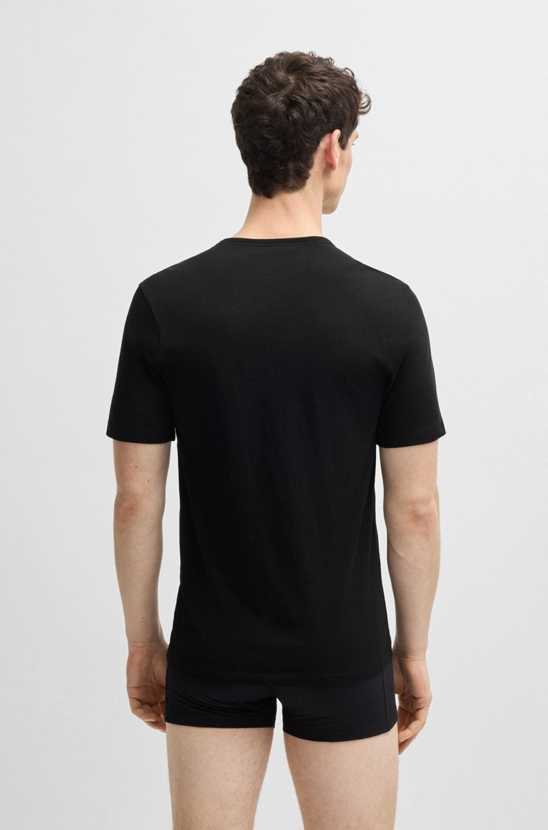 Hugo Boss Paquete de tres camisetas de algodón con logo bordado Rebajas online