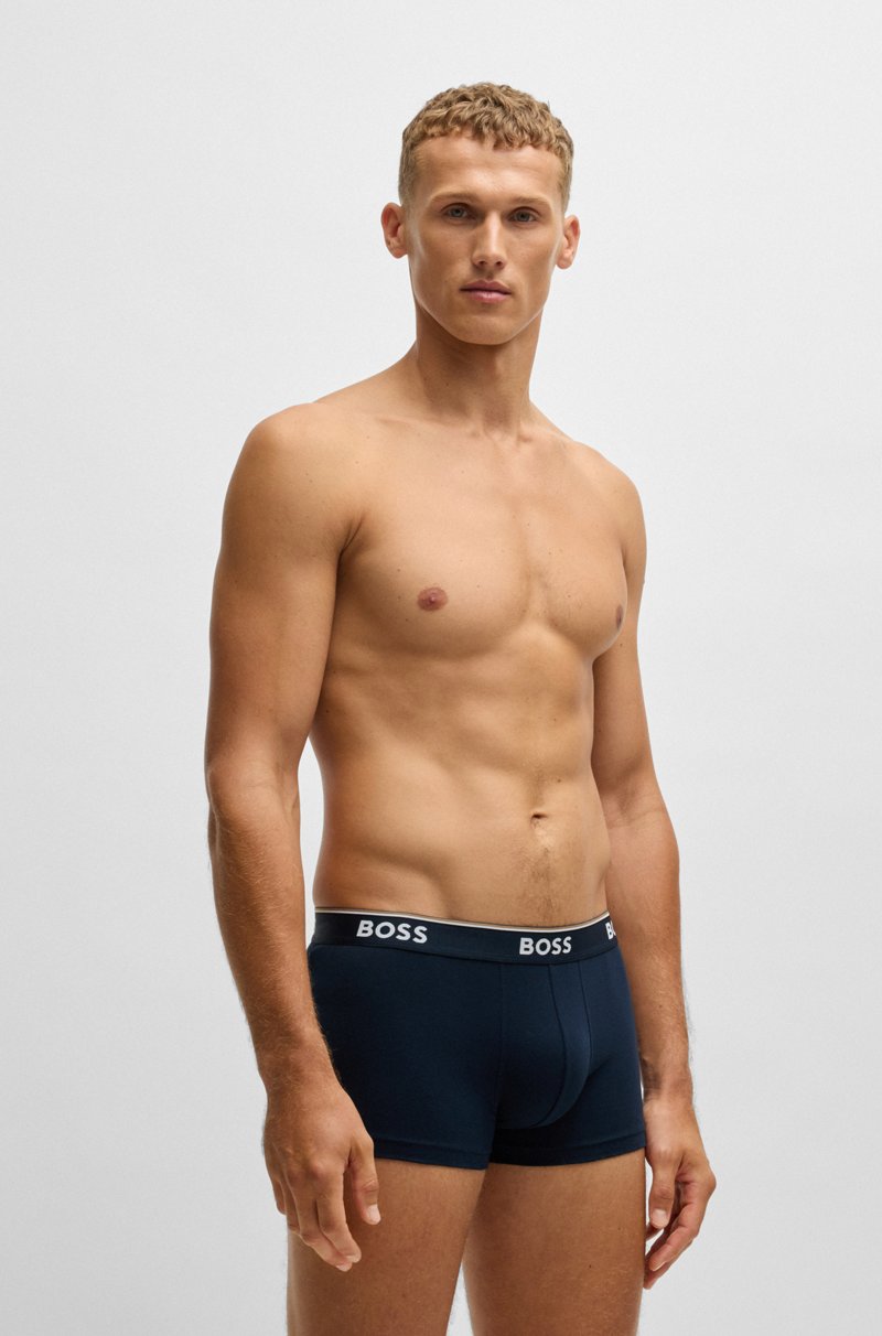 Hugo Boss Paquete de tres calzoncillos de algodón elástico con logo en la cinturilla Envío gratis