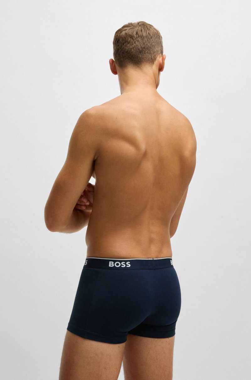 Hugo Boss Paquete de tres calzoncillos de algodón elástico con logo en la cinturilla Envío gratis