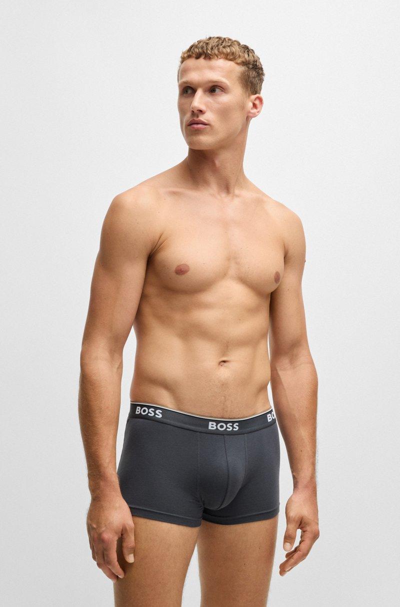 Hugo Boss Paquete de tres calzoncillos de algodón elástico con logo en la cinturilla Últimos 3 días