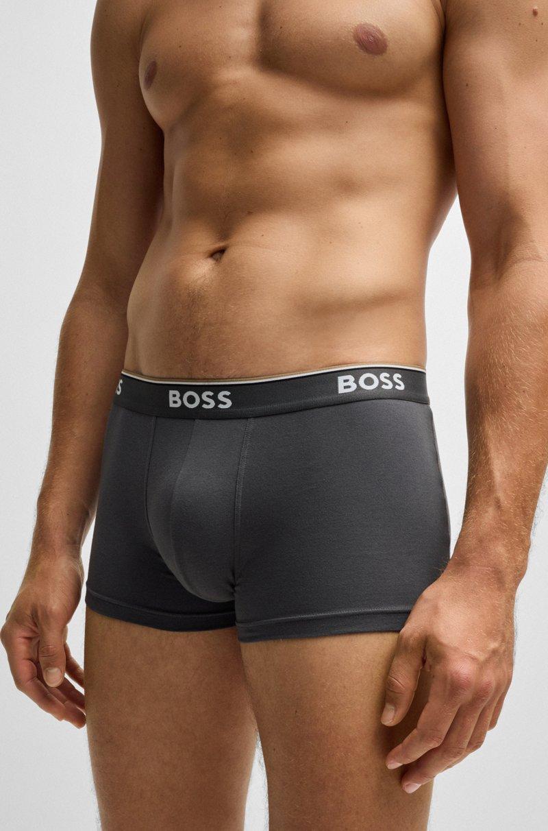 Hugo Boss Paquete de tres calzoncillos de algodón elástico con logo en la cinturilla Últimos 3 días