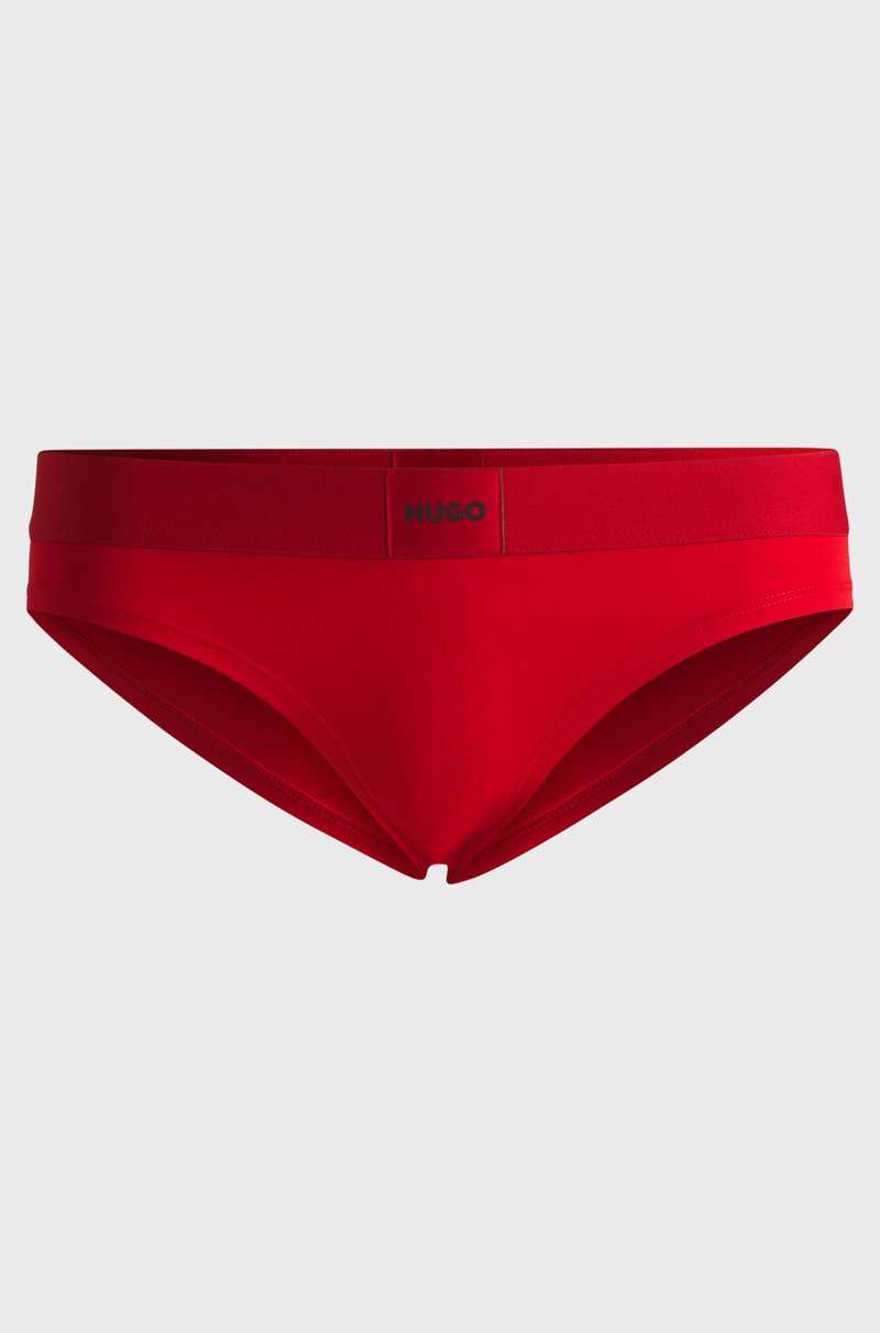 Hugo Boss Braguitas de algodón elástico con etiqueta con logo roja Precio ultrabajo