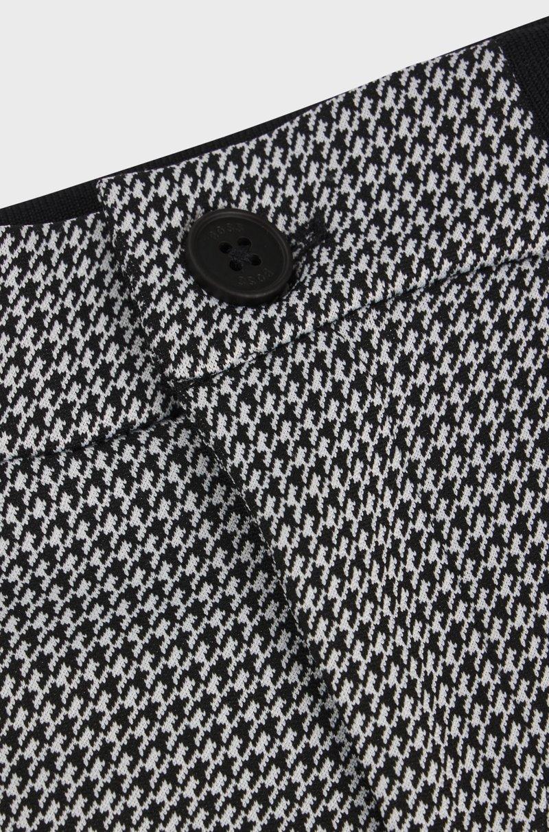 Hugo Boss Pantalones de chándal regular fit para niños con motivo de pata de gallo Outlet online