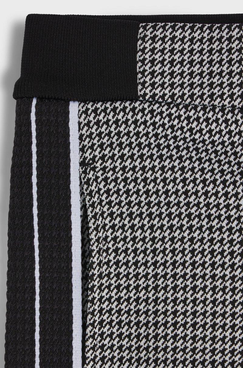 Hugo Boss Pantalones de chándal regular fit para niños con motivo de pata de gallo Outlet online