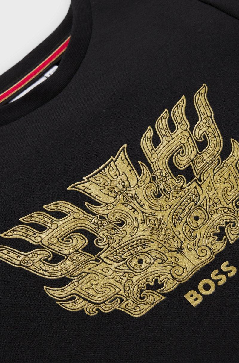 Hugo Boss Camiseta Taotie BOSS x Creation of the Gods de algodón Los más vendidos
