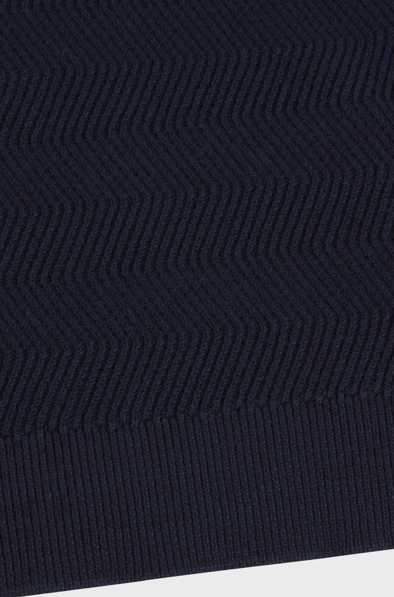 Hugo Boss Jersey de algodón para niños con dibujo de punto de jacquard Tienda