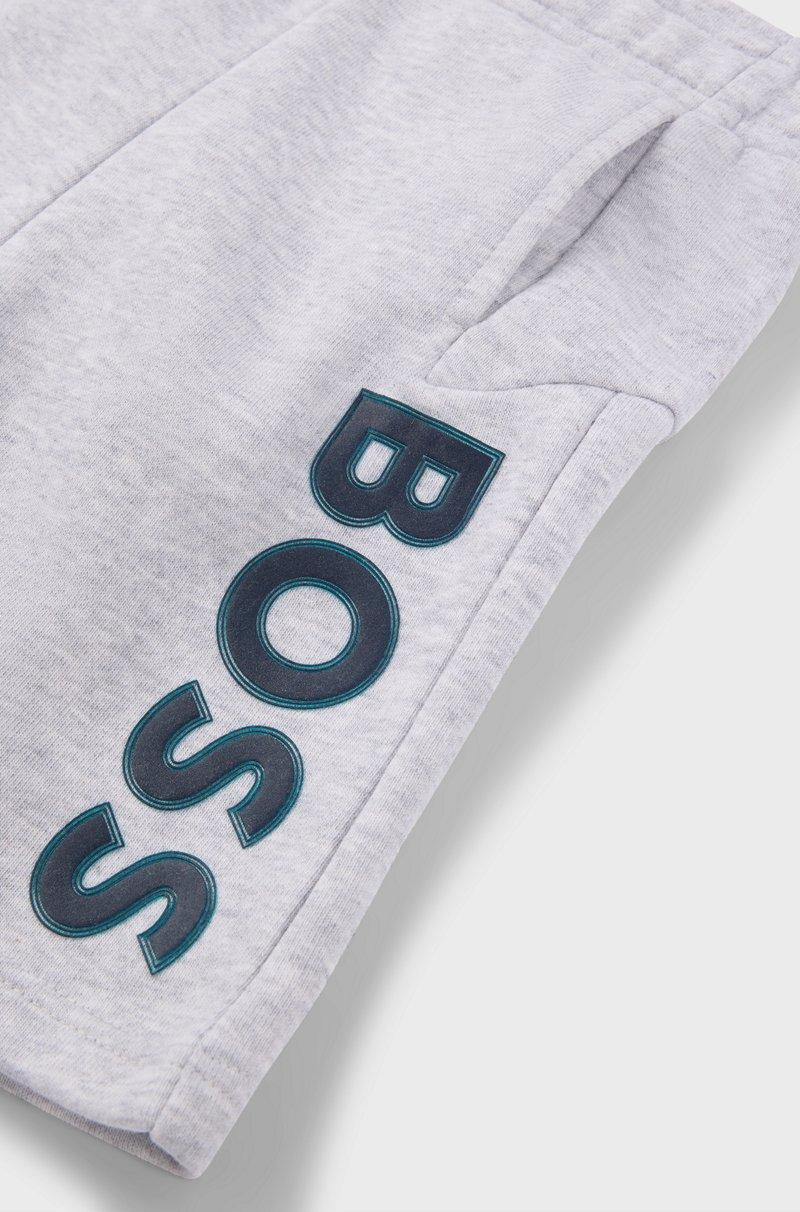 Hugo Boss Shorts de forro polar con logo estampado en alta definición para niños Tienda