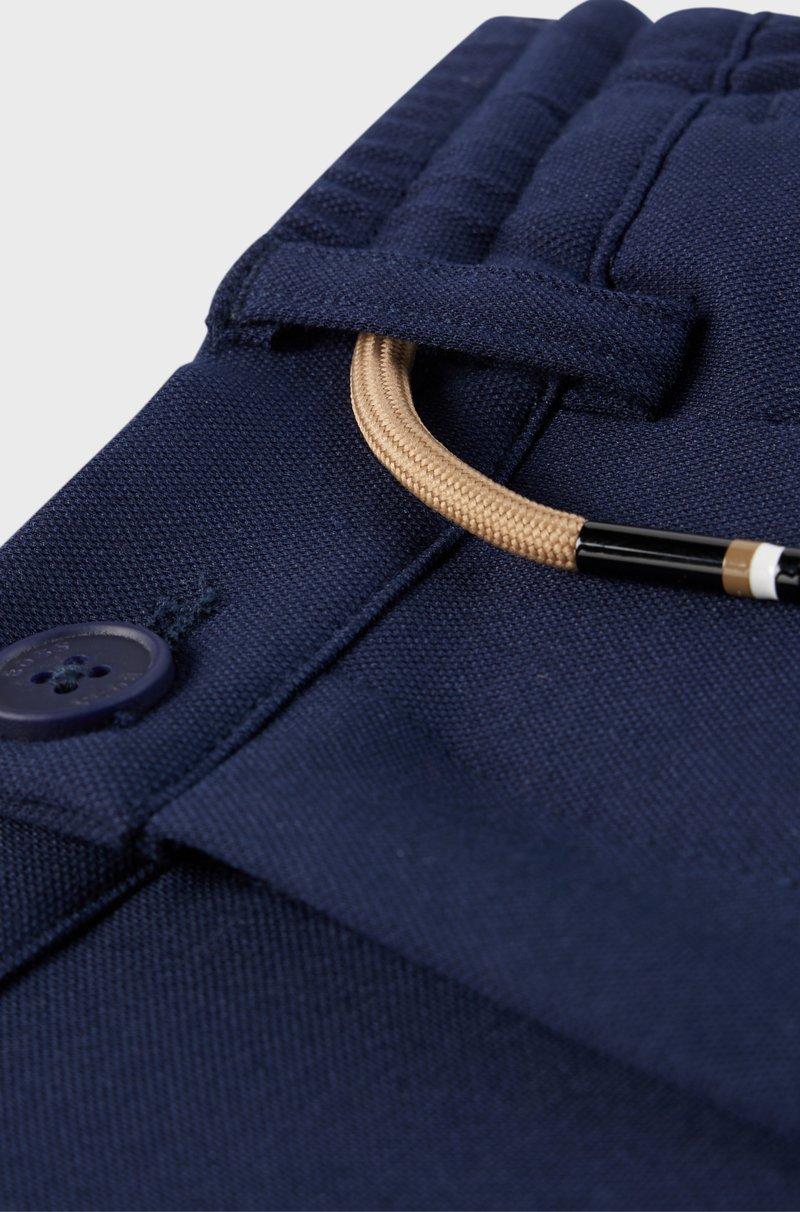 Hugo Boss Shorts cargo para niños en tejido elástico con cintura con cordón Liquidación