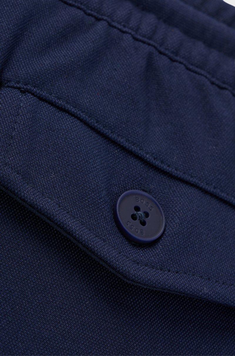 Hugo Boss Shorts cargo para niños en tejido elástico con cintura con cordón Liquidación