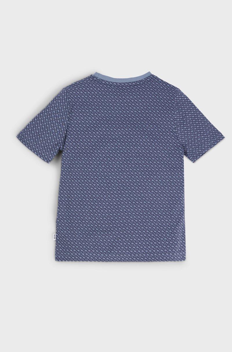 Hugo Boss Camiseta para niños en algodón con estampado de monogramas Envío gratis