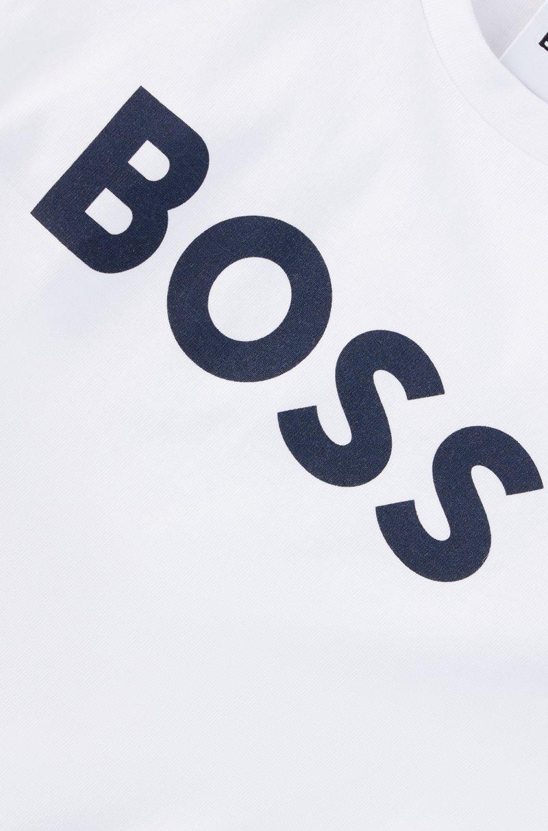 Hugo Boss Camiseta para niños en algodón con logo estampado Últimos 2 días