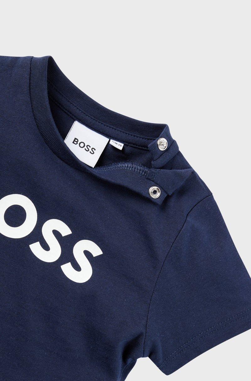 Hugo Boss Camiseta para niños en algodón con logo estampado Precio de fábrica