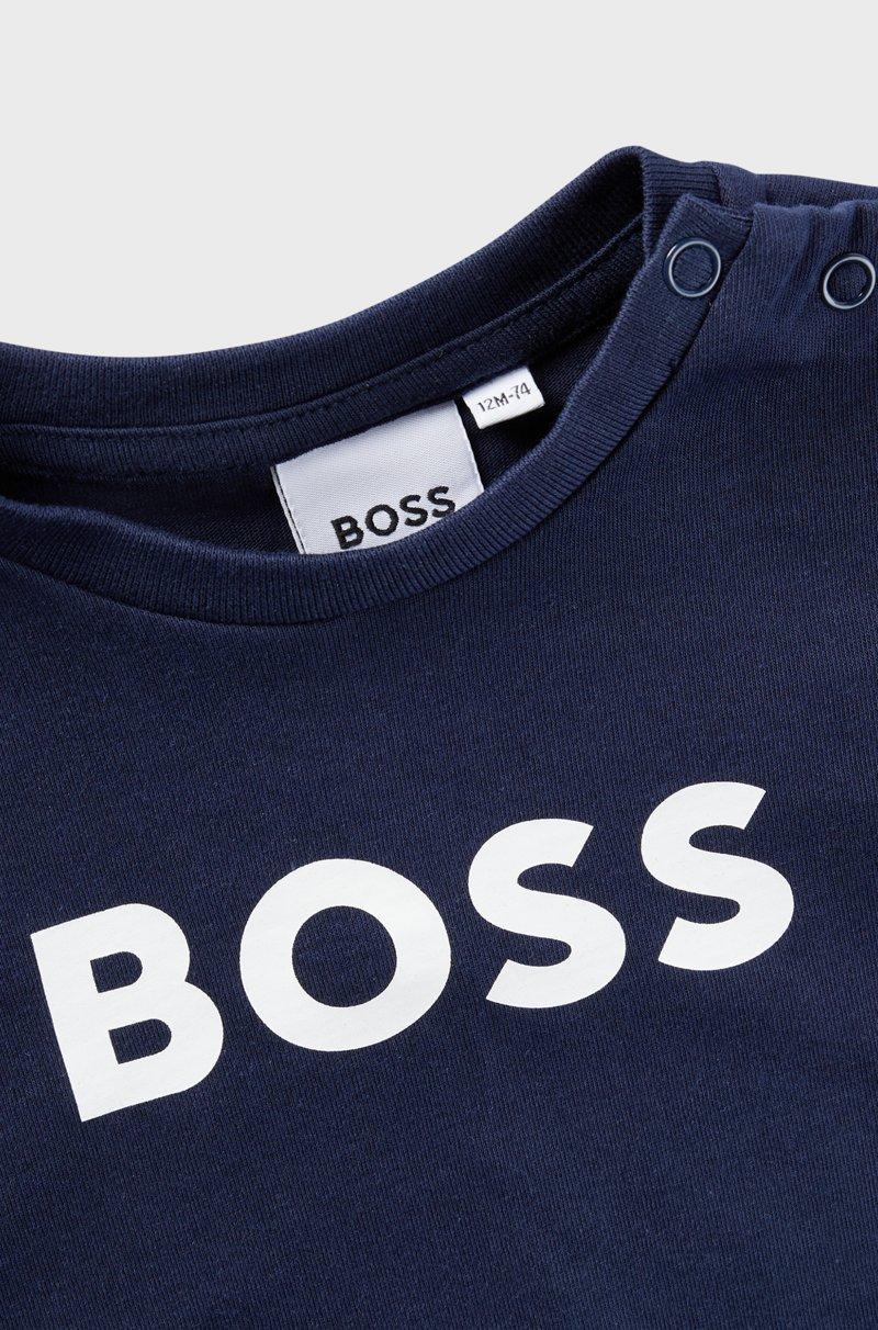 Hugo Boss Camiseta para niños en algodón con logo estampado Precio de fábrica