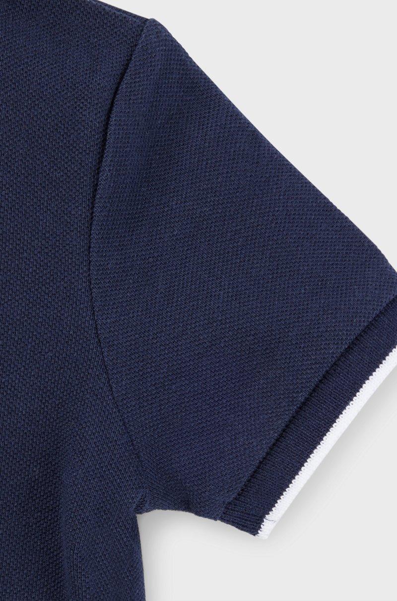 Hugo Boss Polo para niños de piqué de algodón con logo estampado Solo hoy