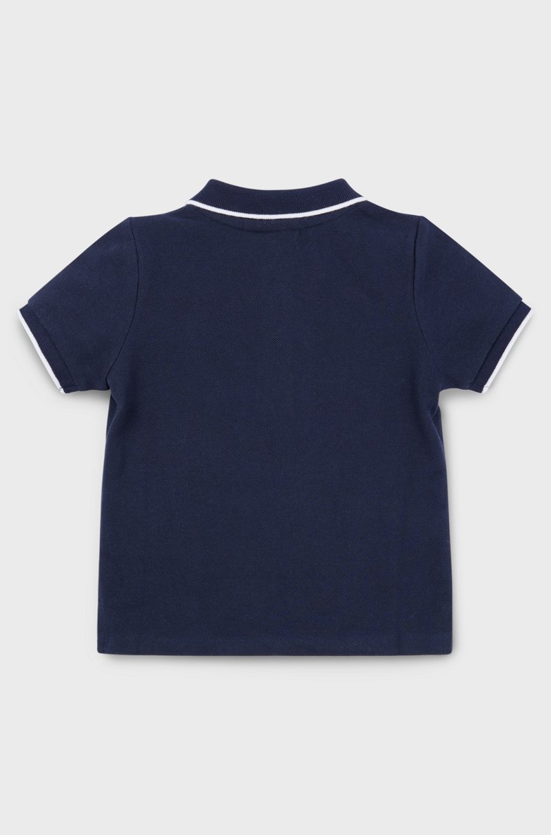 Hugo Boss Polo para niños de piqué de algodón con logo estampado Solo hoy