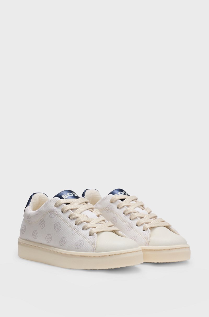 Hugo Boss Deportivas para niños con monograma y piel sintética Superdescuento