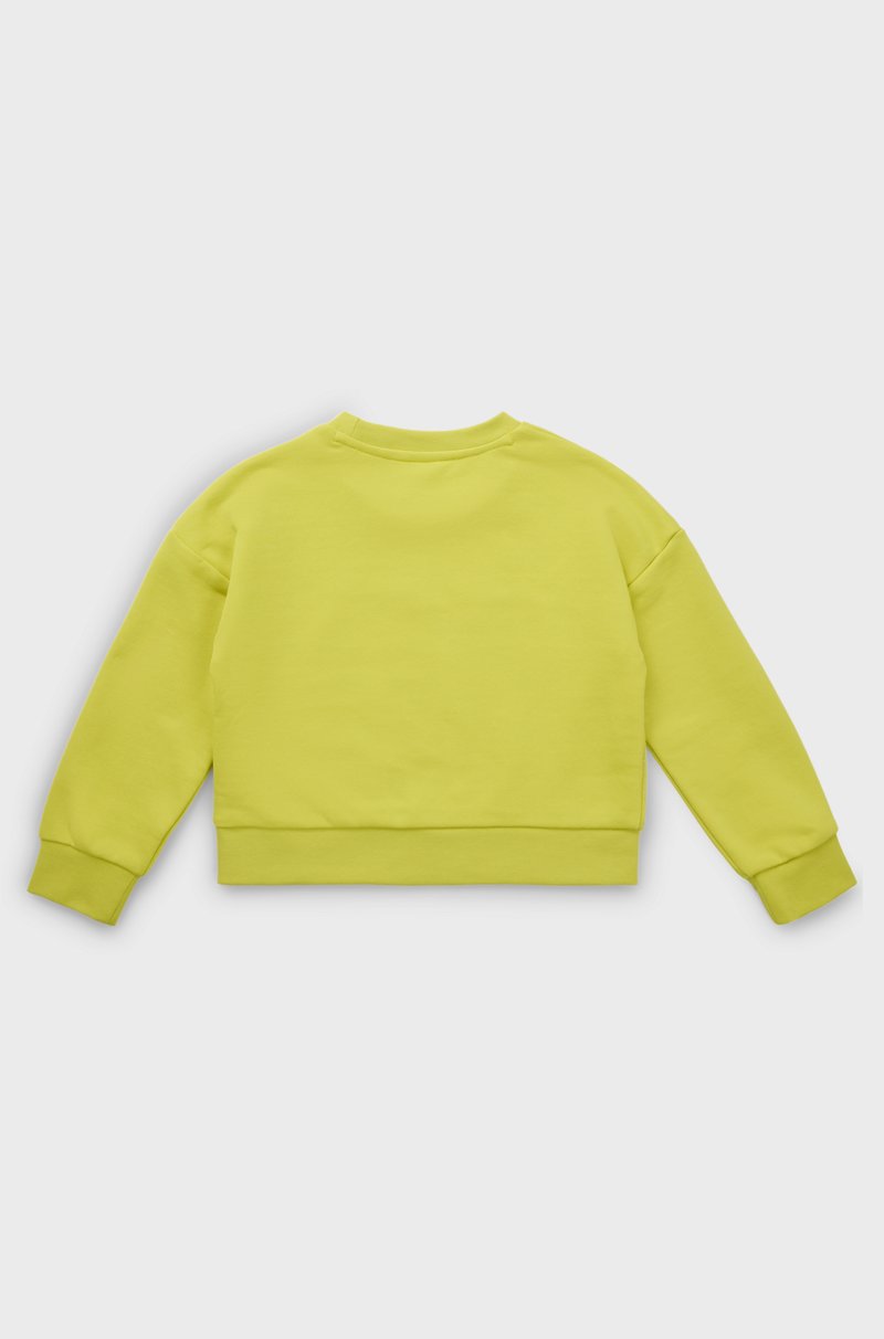 Hugo Boss Sudadera para niños en forro de algodón con logo de diseño Grandes descuentos