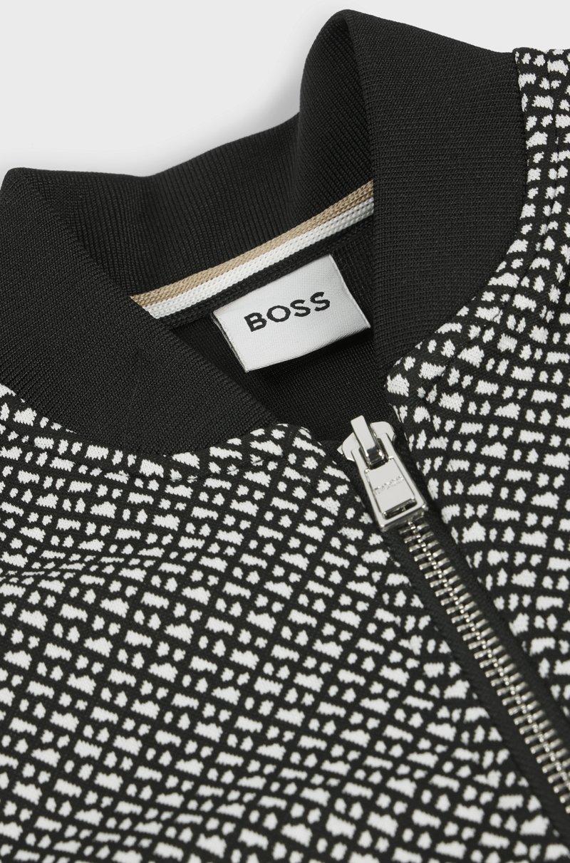 Hugo Boss Cárdigan para niños con cremallera y monograma en la parte delantera Liquidación