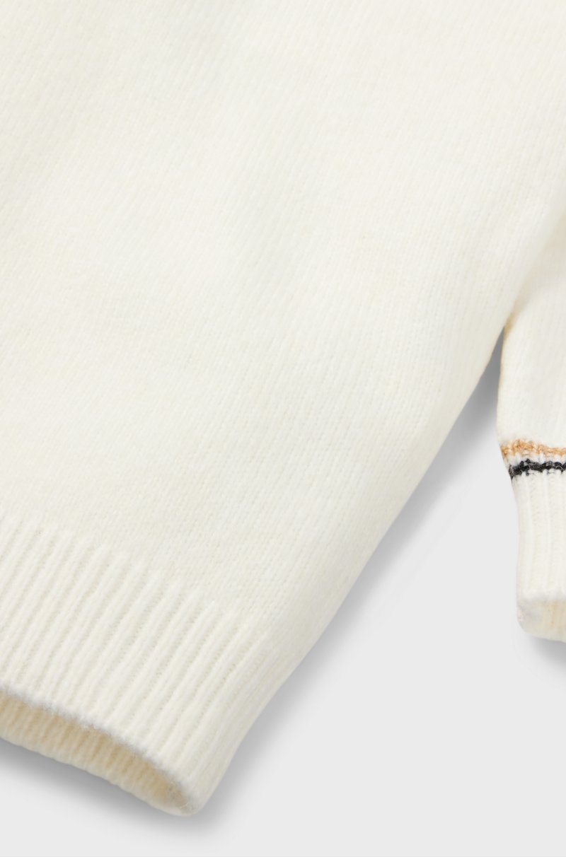 Hugo Boss Vestido de punto para niños con cuello vuelto y monograma Double B de estrás Tienda de fábrica