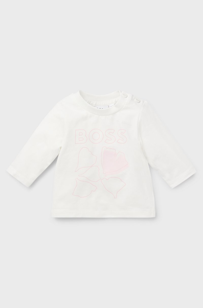 Hugo Boss Camiseta para bebé en algodón elástico con logo de diseño Limitado a 3 días