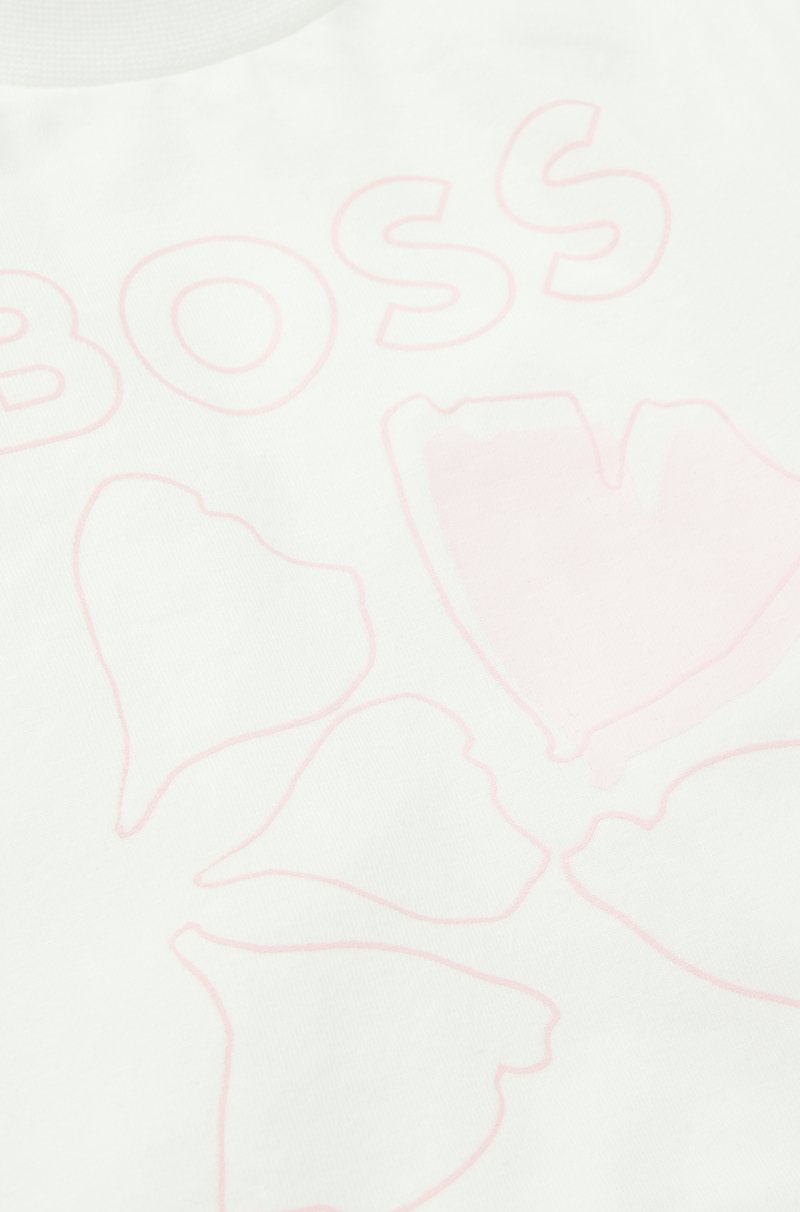 Hugo Boss Camiseta para bebé en algodón elástico con logo de diseño Limitado a 3 días