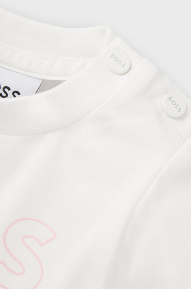 Hugo Boss Camiseta para bebé en algodón elástico con logo de diseño Limitado a 3 días