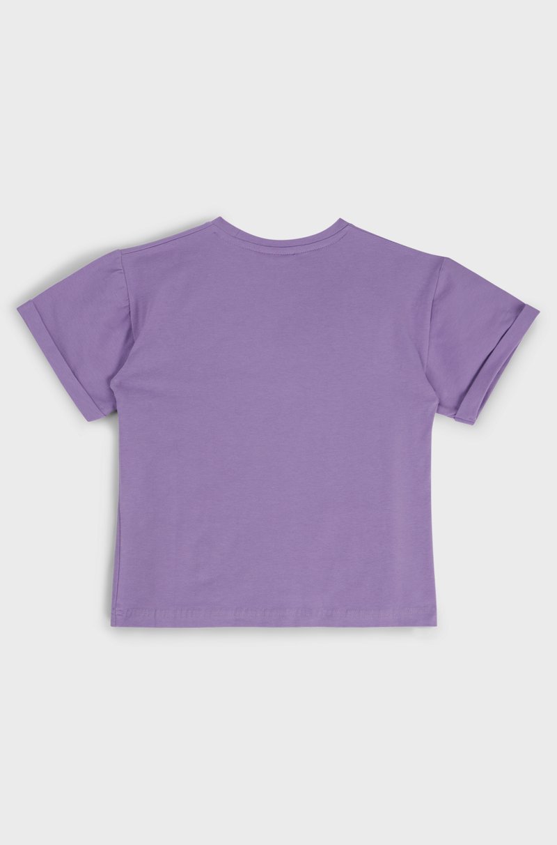 Hugo Boss Camiseta para niños en algodón elástico con logo de efecto metálico Ahorra y exporta
