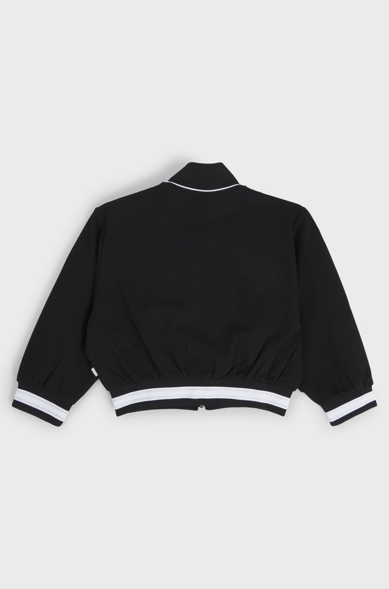 Hugo Boss Cárdigan para niños con cremallera y monograma Double B Oferta exclusiva
