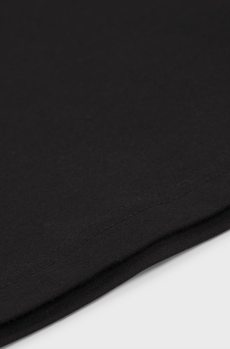 Hugo Boss Camiseta para niños en algodón elástico con logo de efecto metálico Última moda