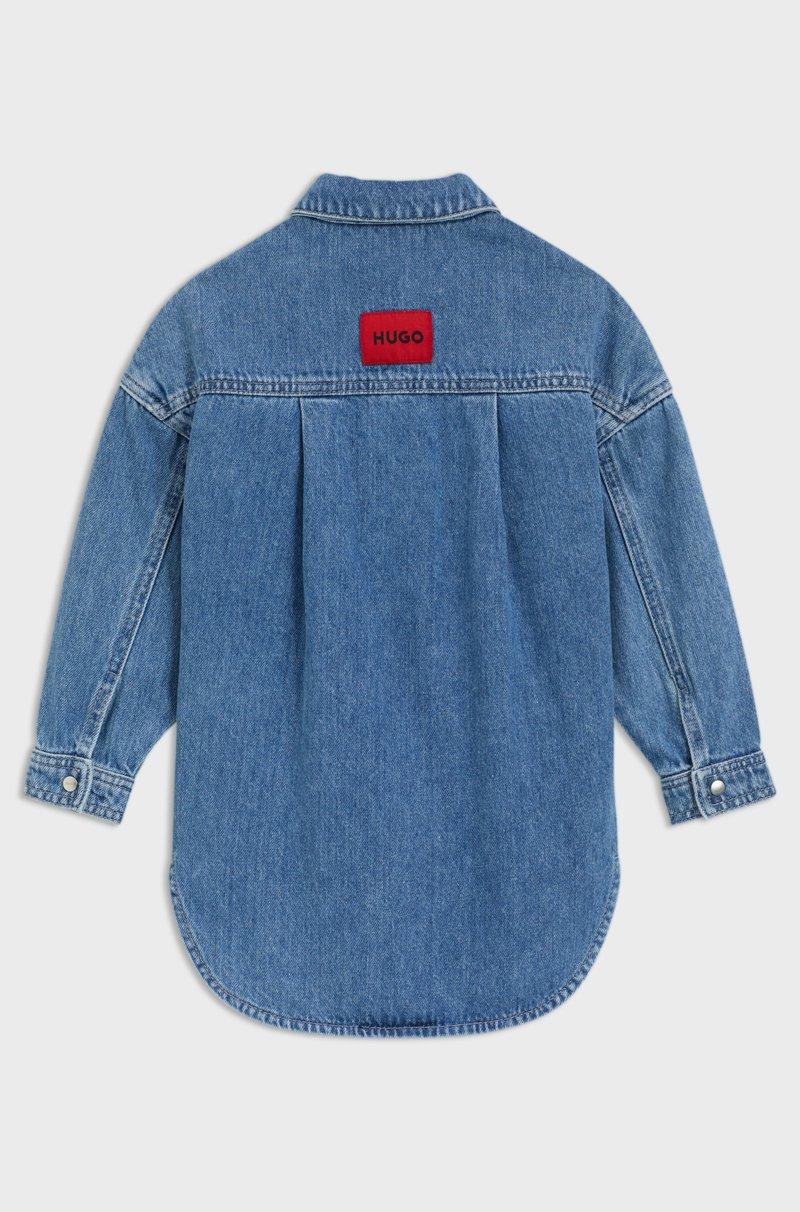 Hugo Boss Camisa en denim holgada para niños Descuento por venta flash